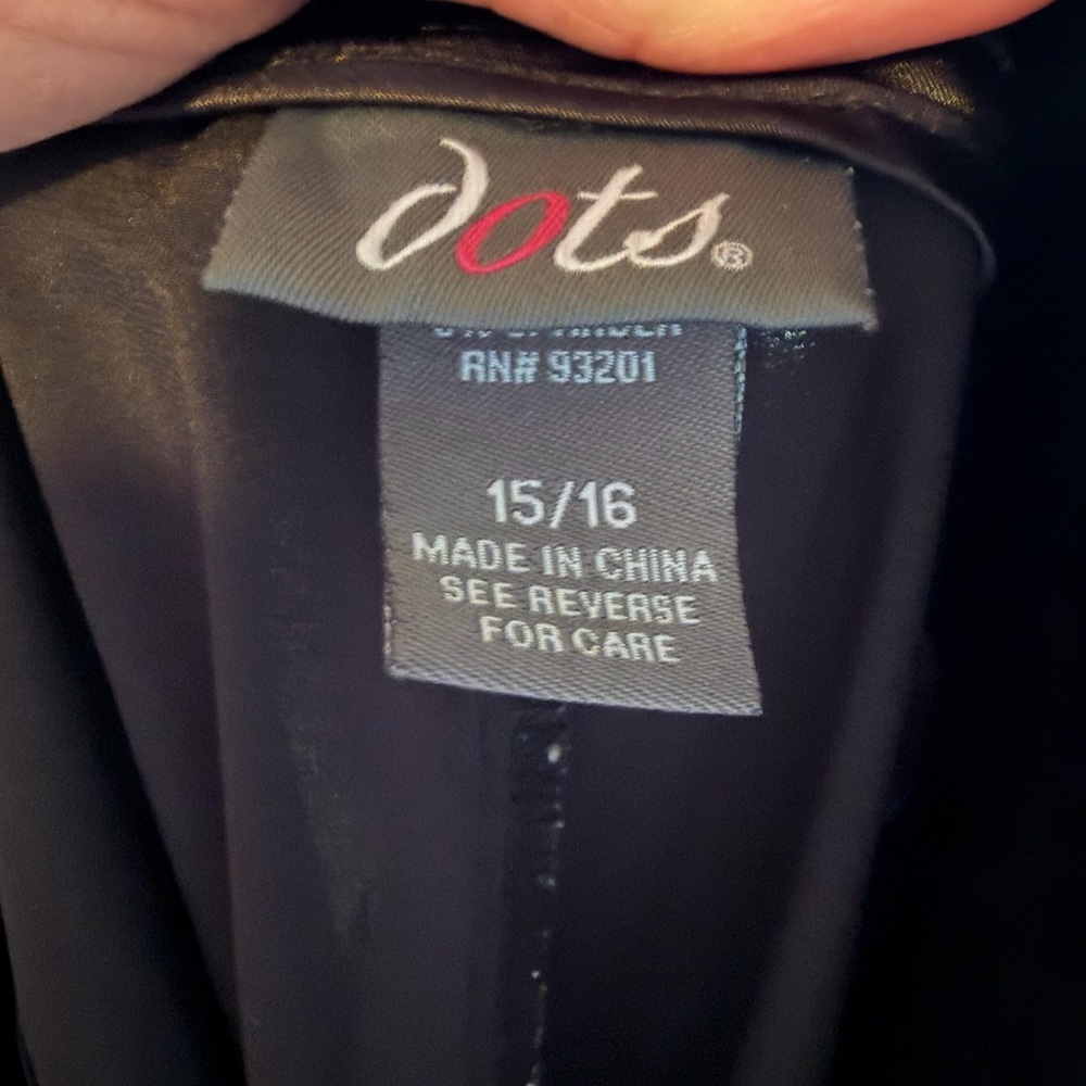 Dots Black Satin Pants - Picture 2 of 4